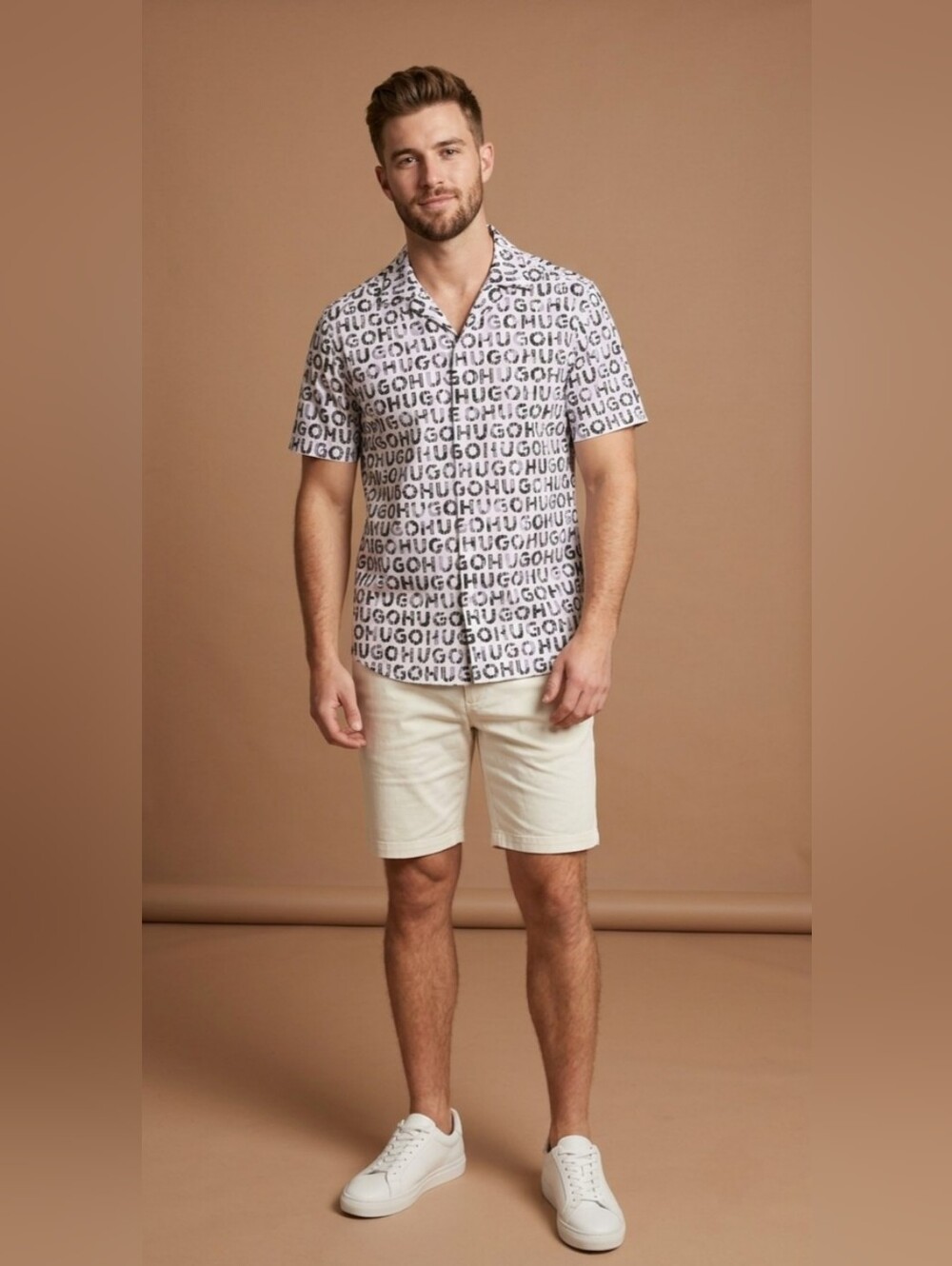 $118 Hugo Boss Mens Ellino Logo Shirt